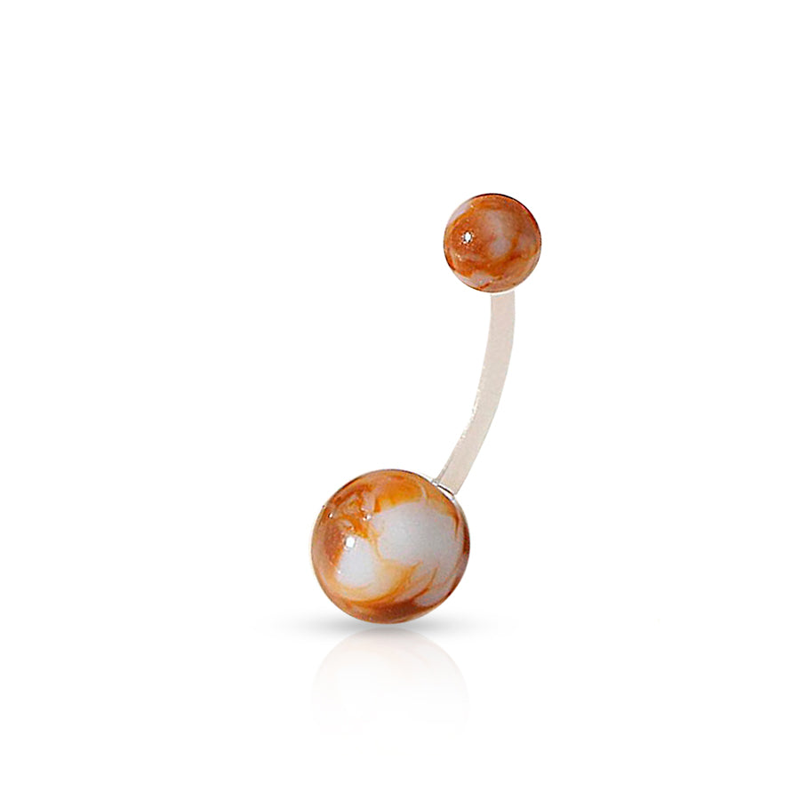 Pregnancy Belly Button Piercing Brown