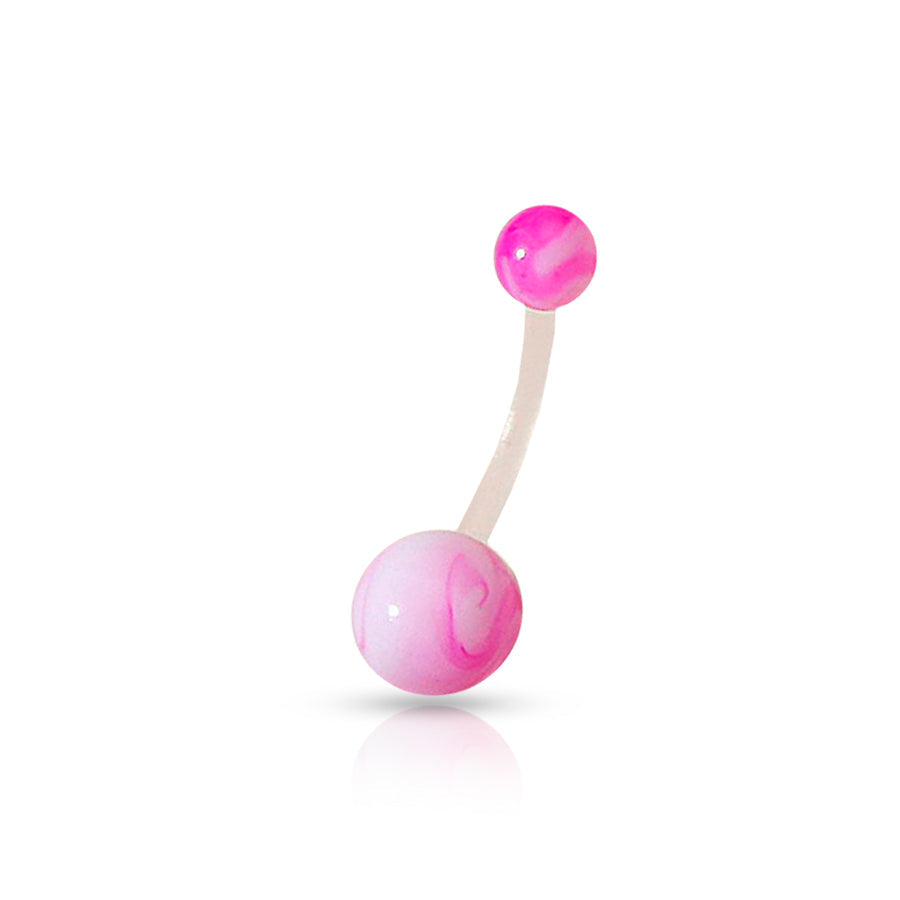 Pregnancy Belly Button Piercing Pink