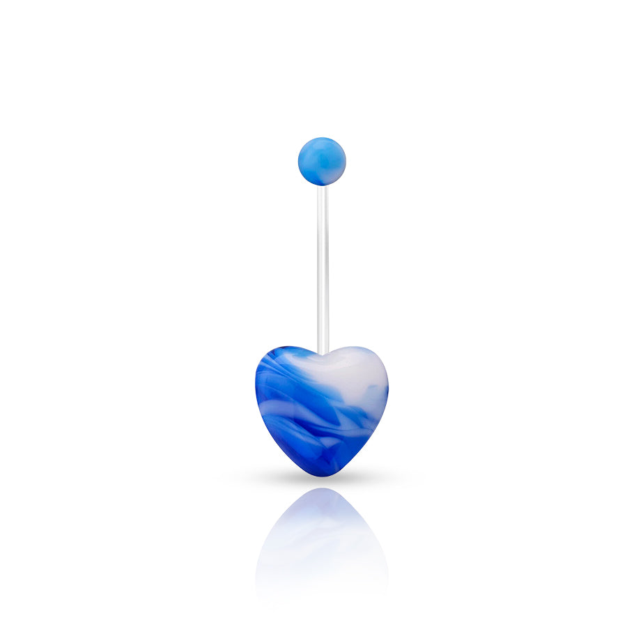 Pregnancy Navel Piercing Sky Blue