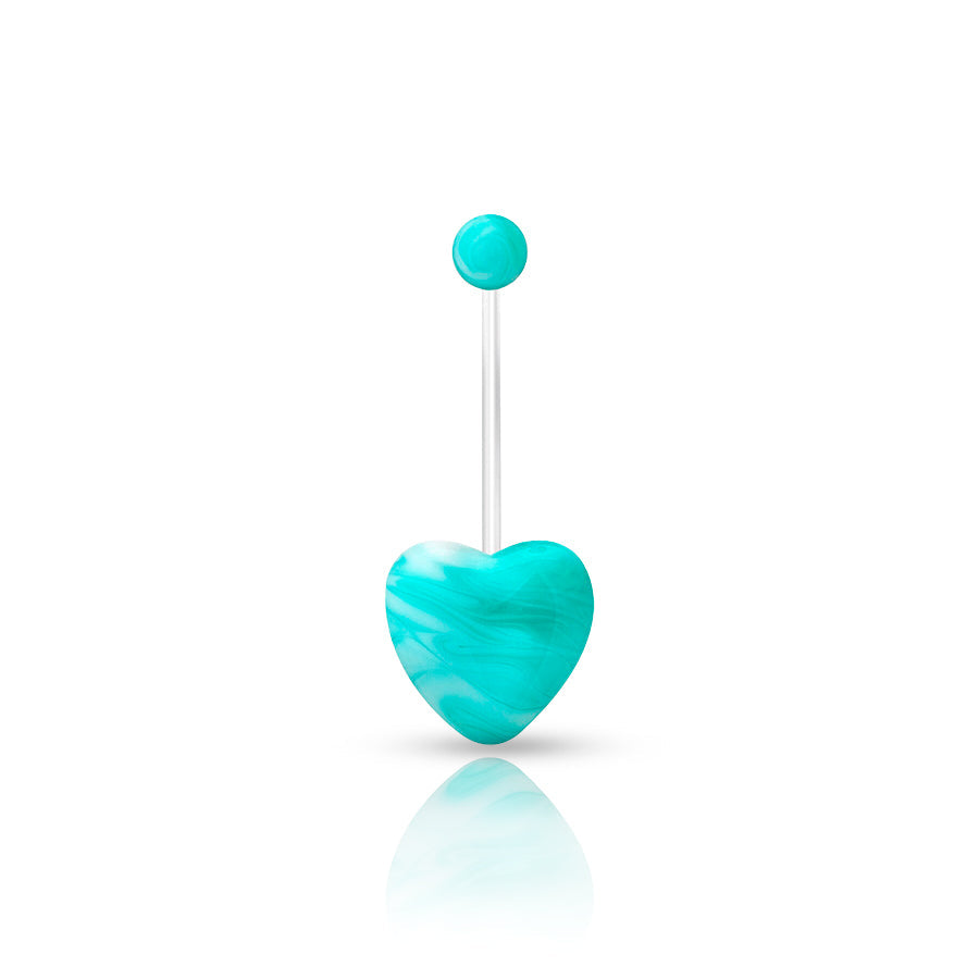 Pregnancy Navel Piercing Turquoise