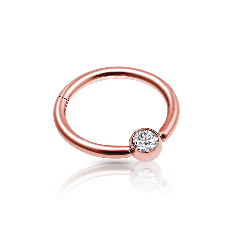 Ball Snug Piericng Rose gold