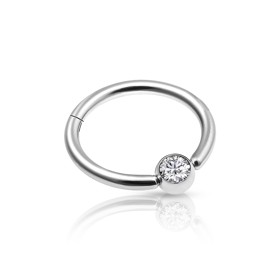 Ball Snug Piericng Silver