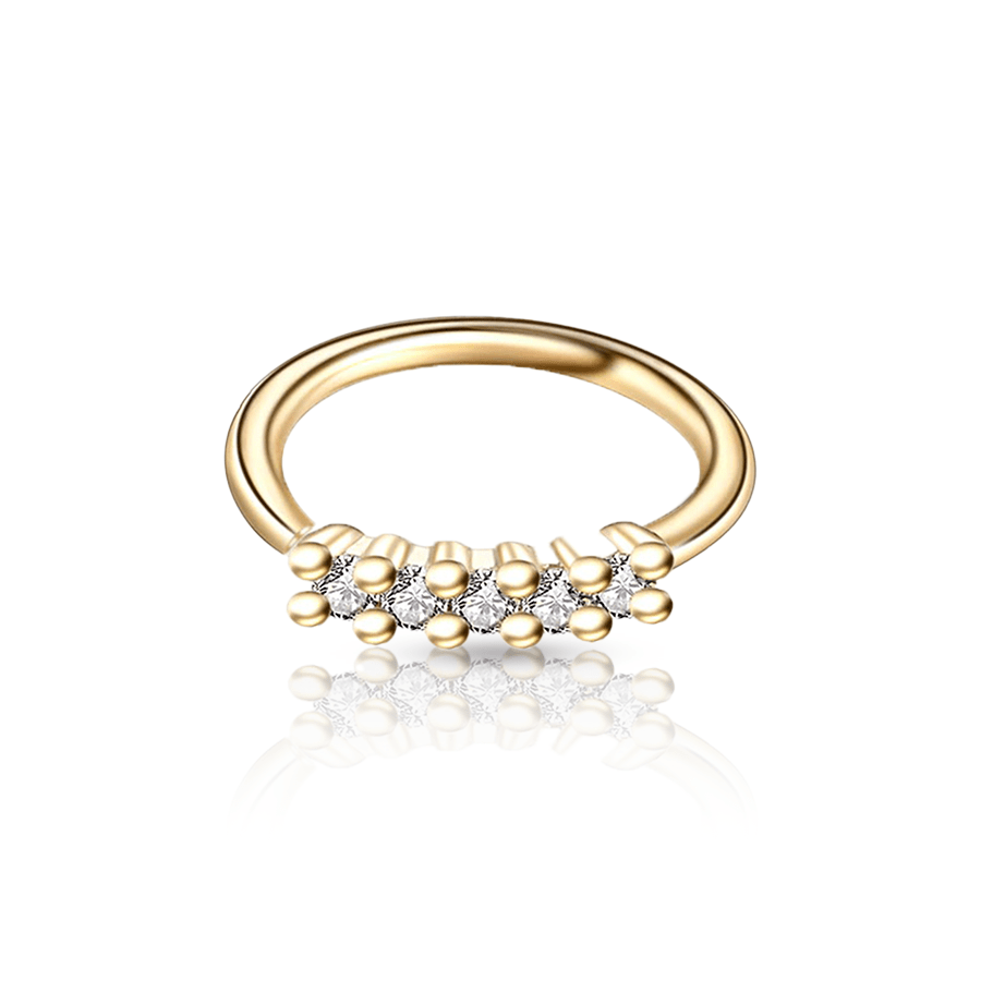 Ring Rook Piercing Gold