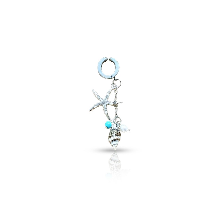 Shells Fake Belly Button Piercing
