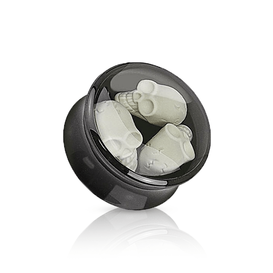 Skull Ear Plug 22mm