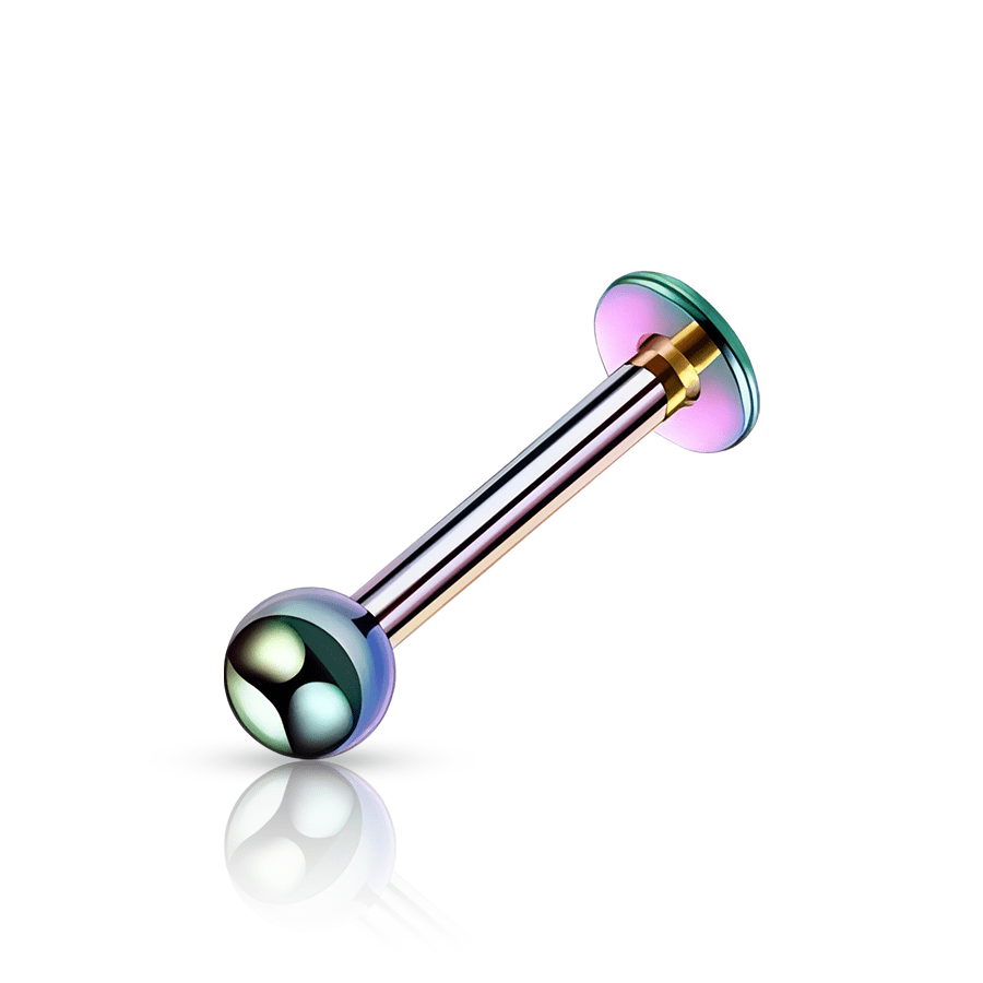 Small Ball Helix Piercing multicoloured 1.2x6x3mm