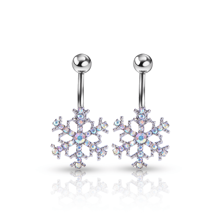 Snowflake Belly Button Piercing
