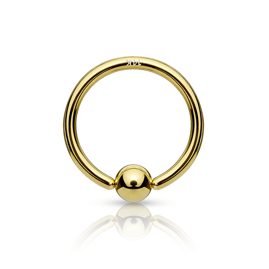 Bioflex Smiley Piercing Gold