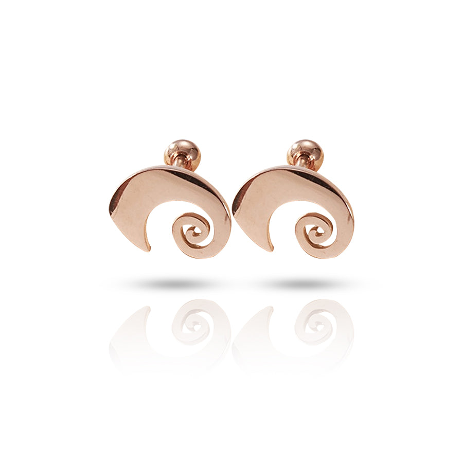 Spiral Conch Piercing Rose Gold