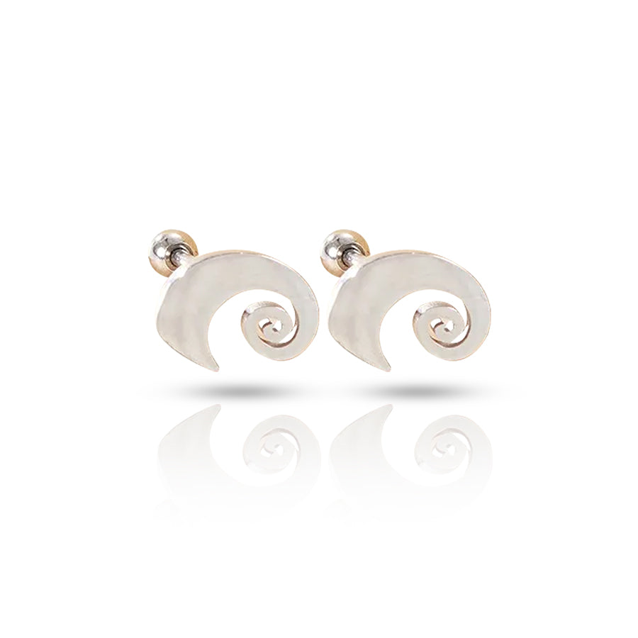 Spiral Conch Piercing Silver