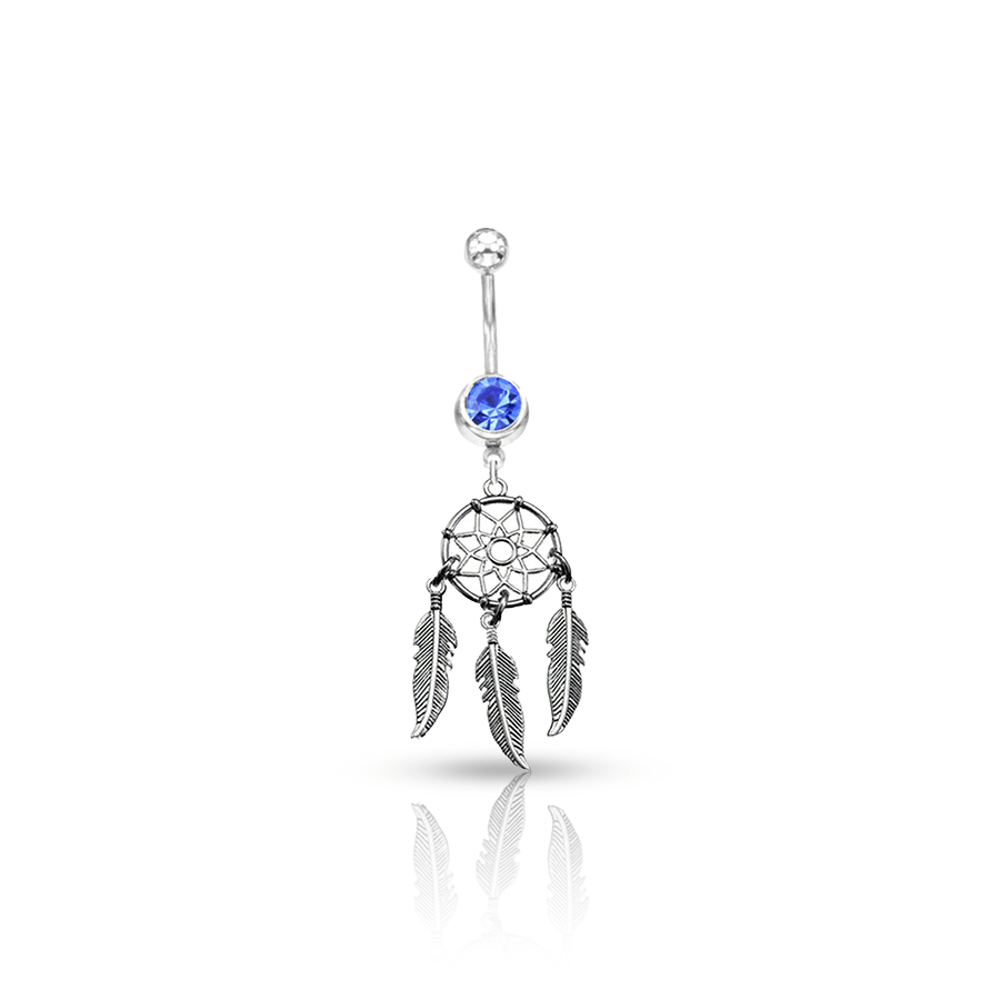 Steel Dream Catcher Navel Piercing