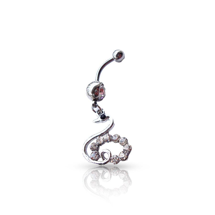 Swan Belly Button Piercing