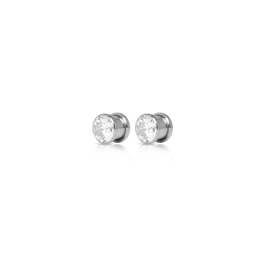 Swarovski Diamond Ear Plug Clear ear plug 10MM