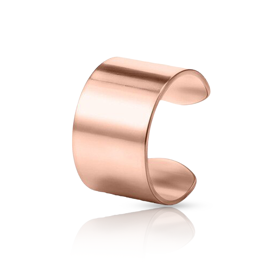 Thick Ring Fake Ear Piercing Rose Gold