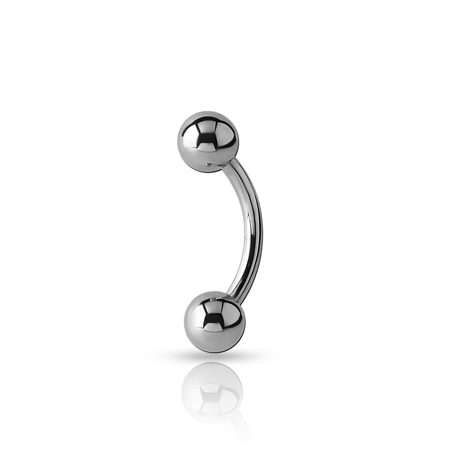 Titanium Eyebrow Piercing Silver