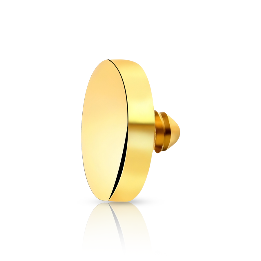 Unique Dermal Piercing Gold