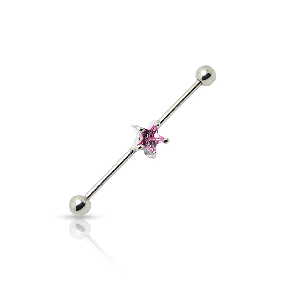 Vertical Industrial Piercing Pink