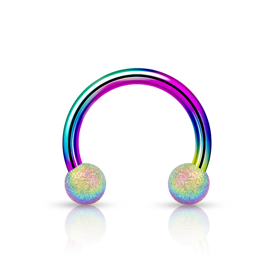 Horseshoe Smiley Piercing Multicoloured