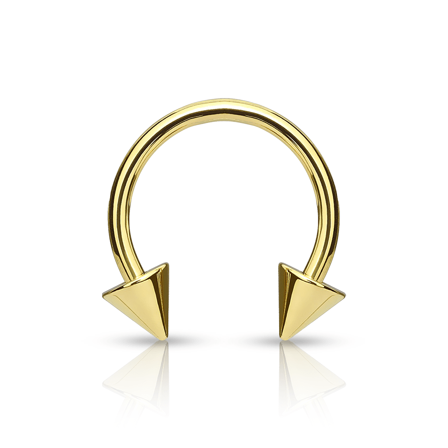 Discreet Smiley Piercing Gold