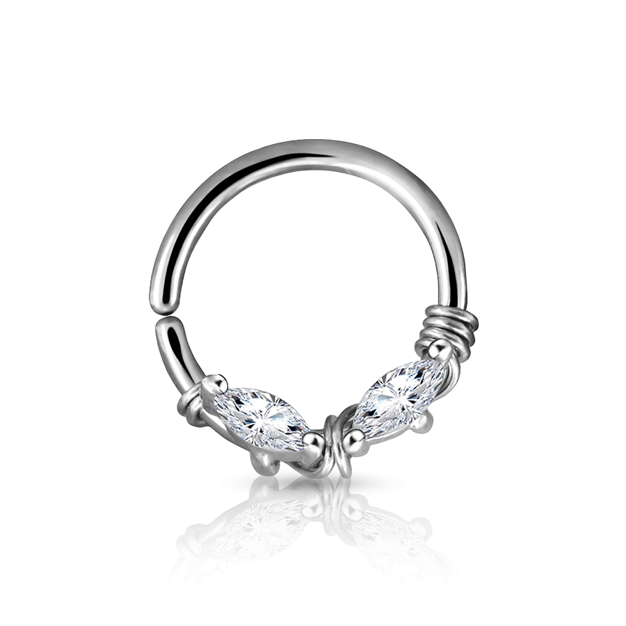 Wired Daith Piercing Silver