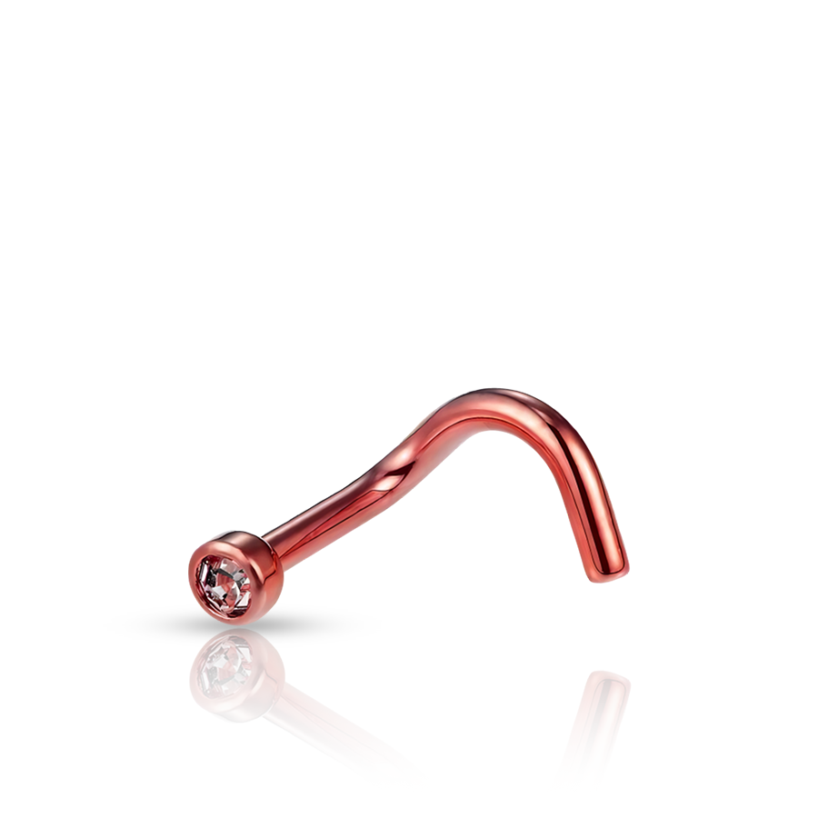 Curved Stick Nose Piercing
