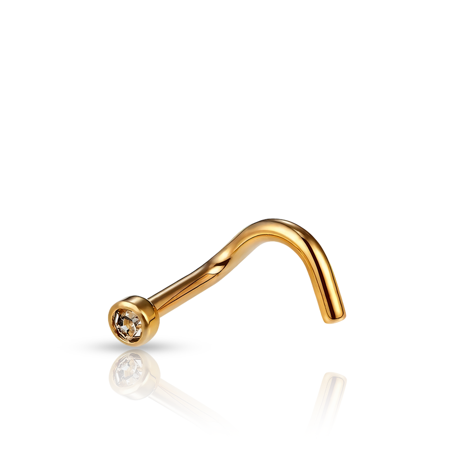 Curved Stick Nose Piercing
