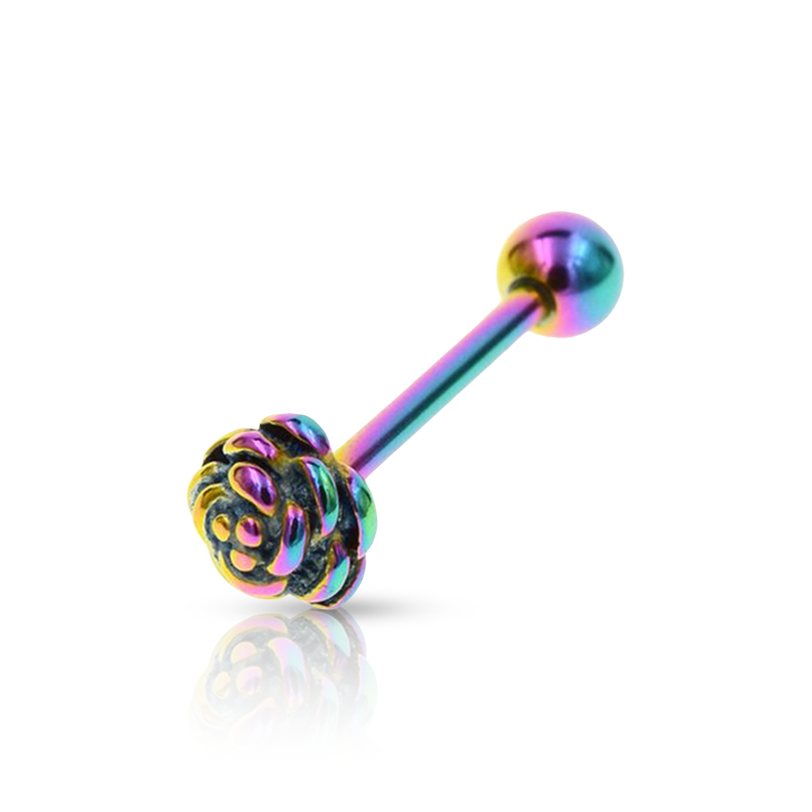 Flower Tongue Piercing