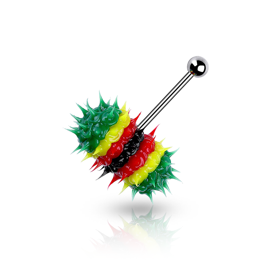 Multicoloured Vibrating Tongue Piercing