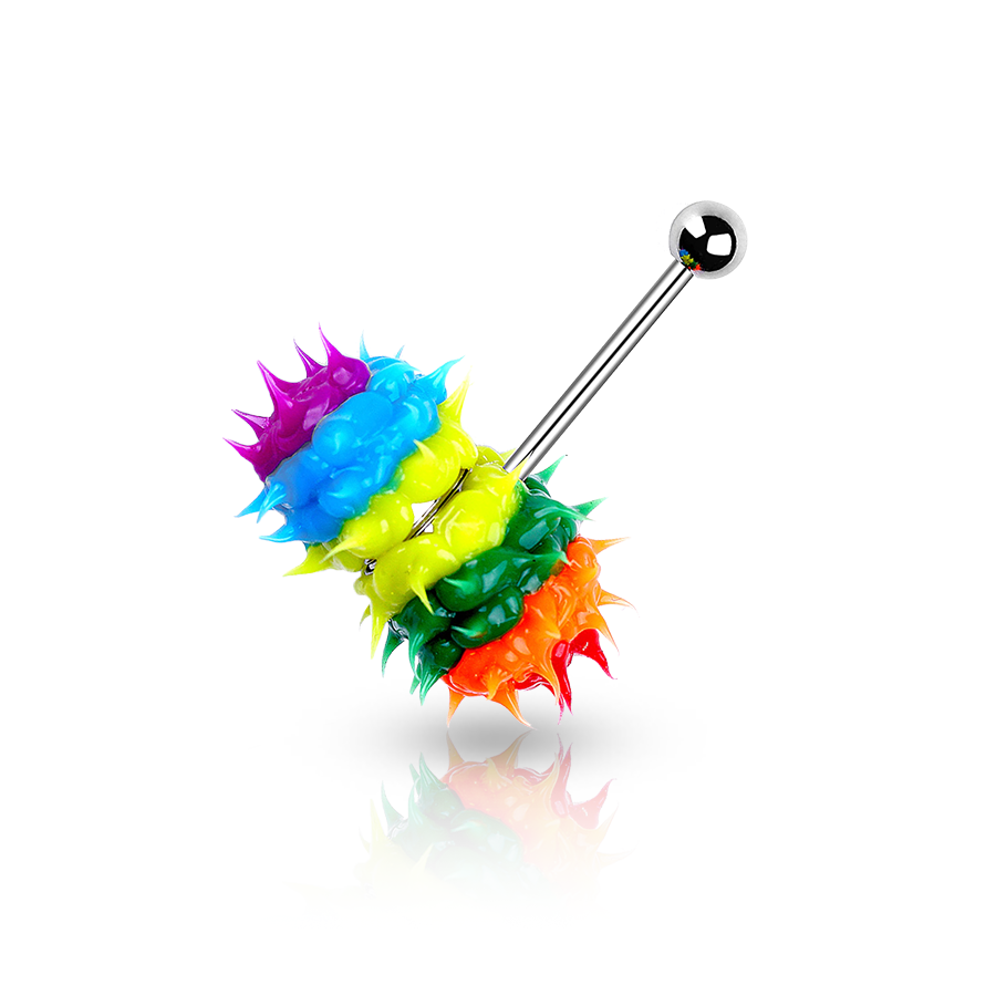 Multicoloured Vibrating Tongue Piercing