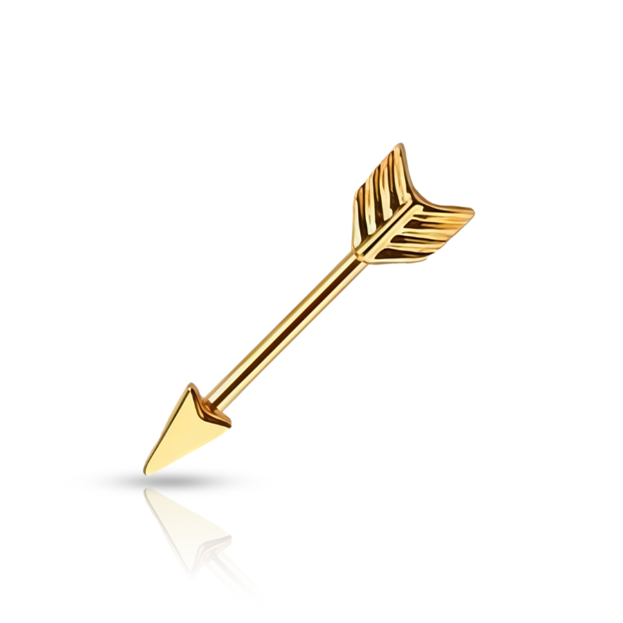 Small Arrow Nipple Piercing