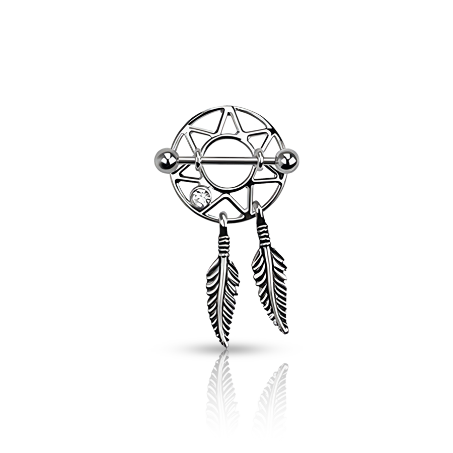 Dream Catcher Nipple Piercing