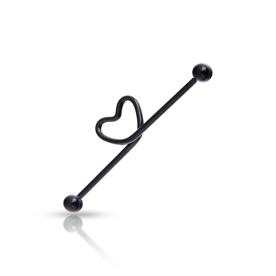 Piercing Industrriel Coeur Simple