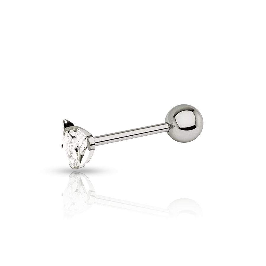 Heart Conch Piercing Silver