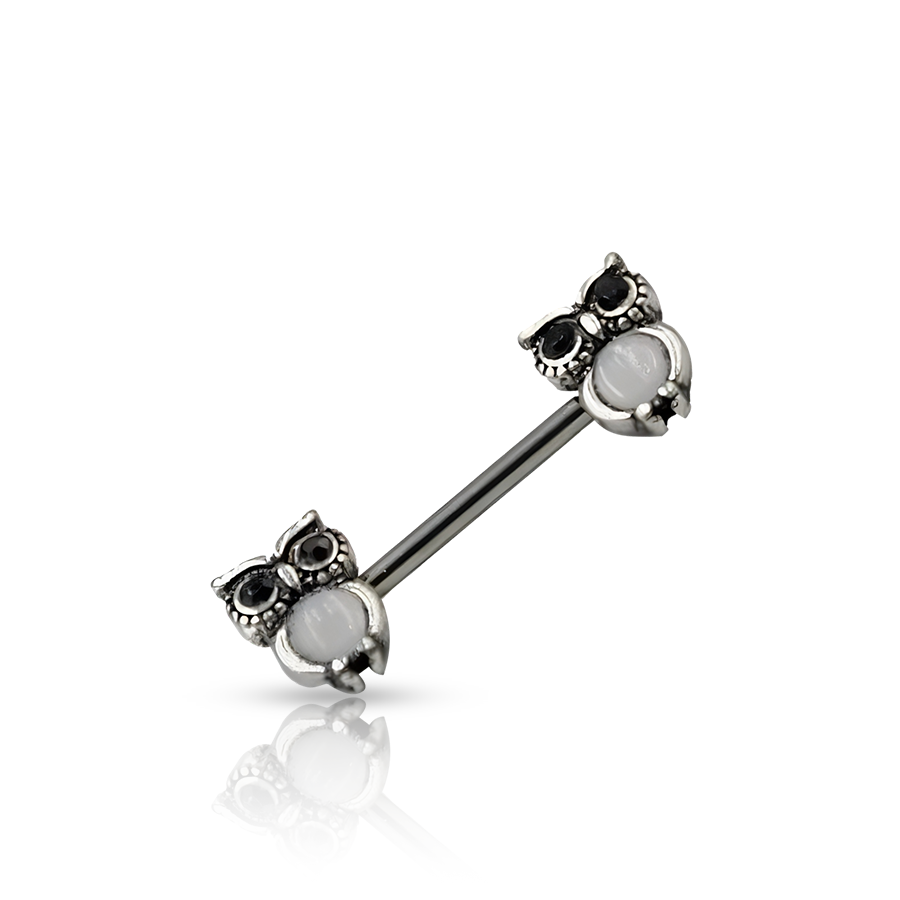 Owl Nipple Piercing