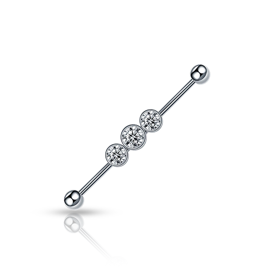 Piercing Industriel Diamants Swarovski®