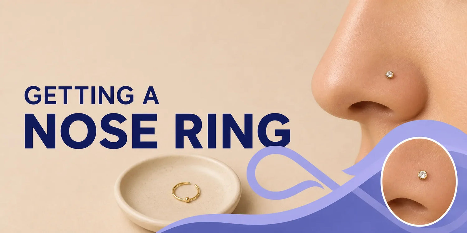 Getting a nose ring hoop for a first piercing