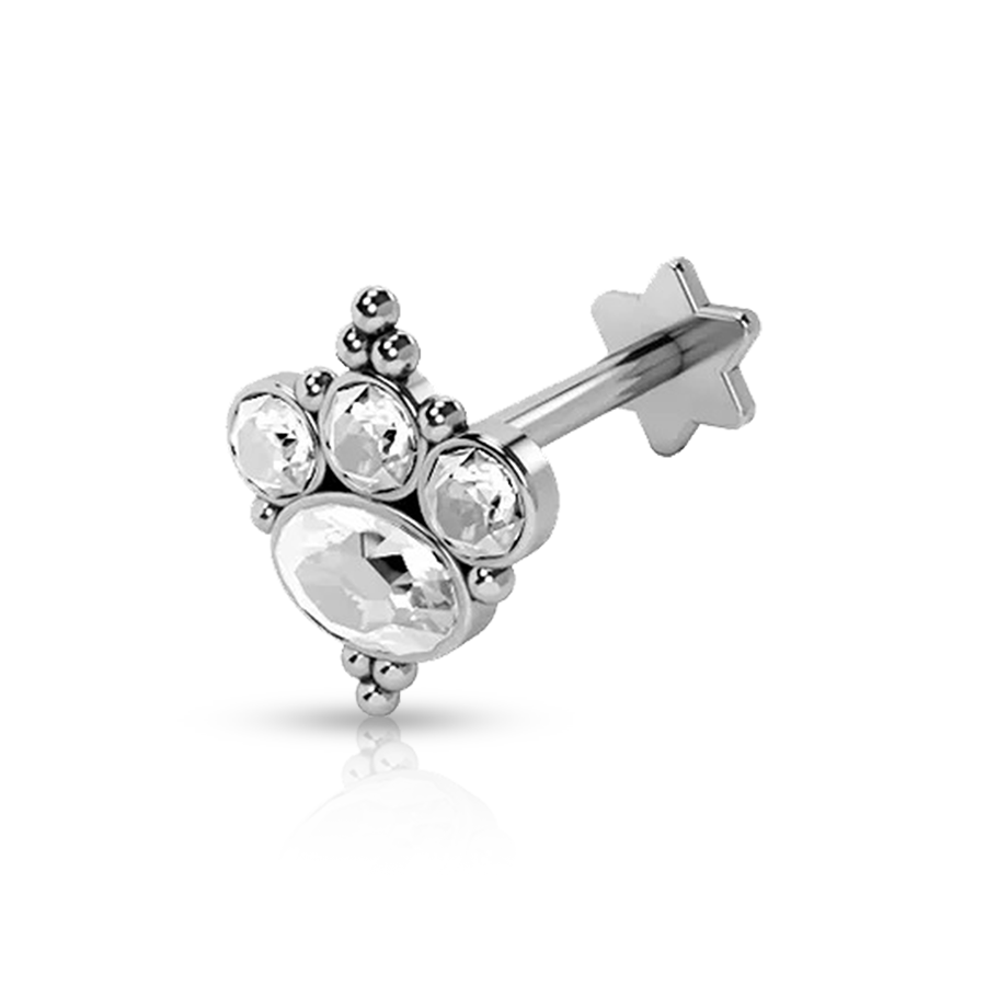 Crown Tragus Piercing