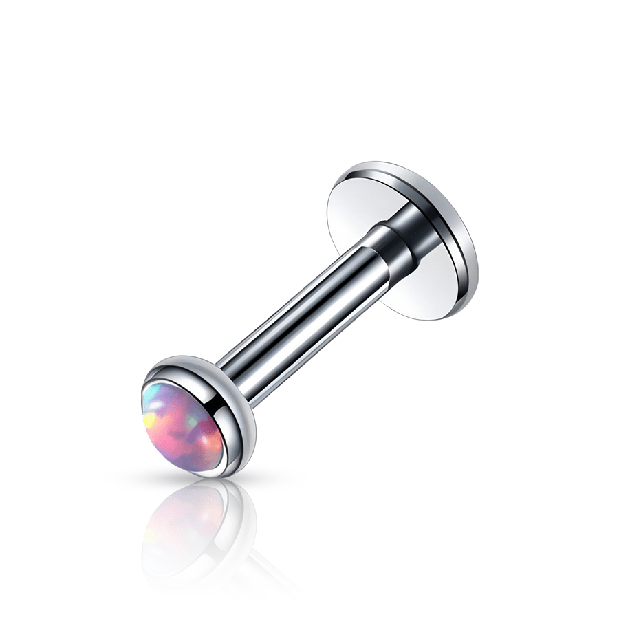 925 Silver Helix Piercing Pink 1.2x8x5mm
