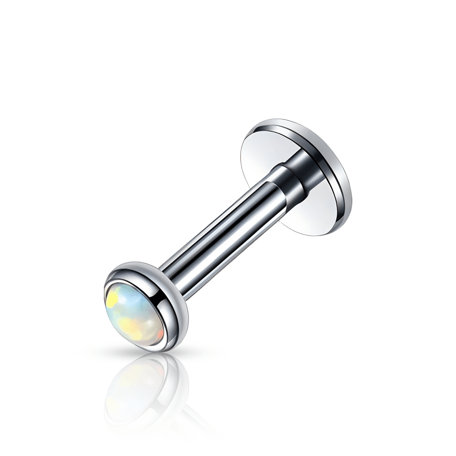 925 Silver Helix Piercing White 1.2x8x5mm