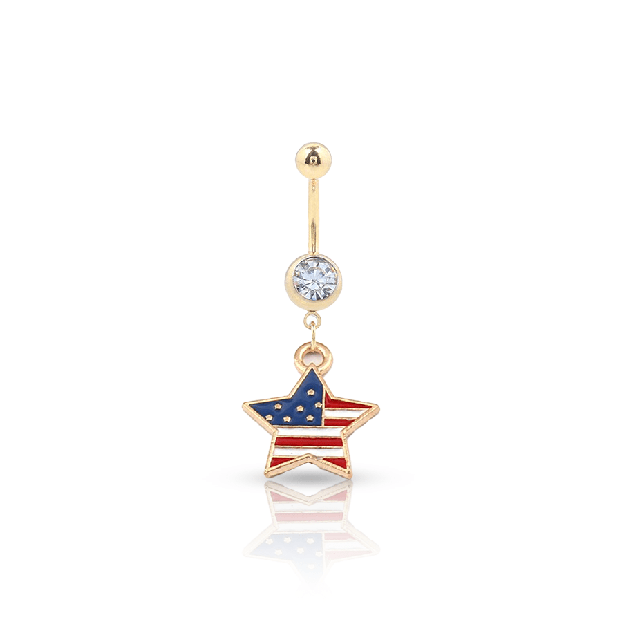 American Star Navel Piercing
