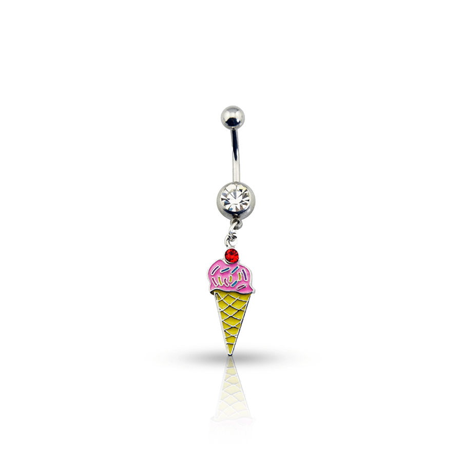 Amethyst Belly Button Piercing Gold