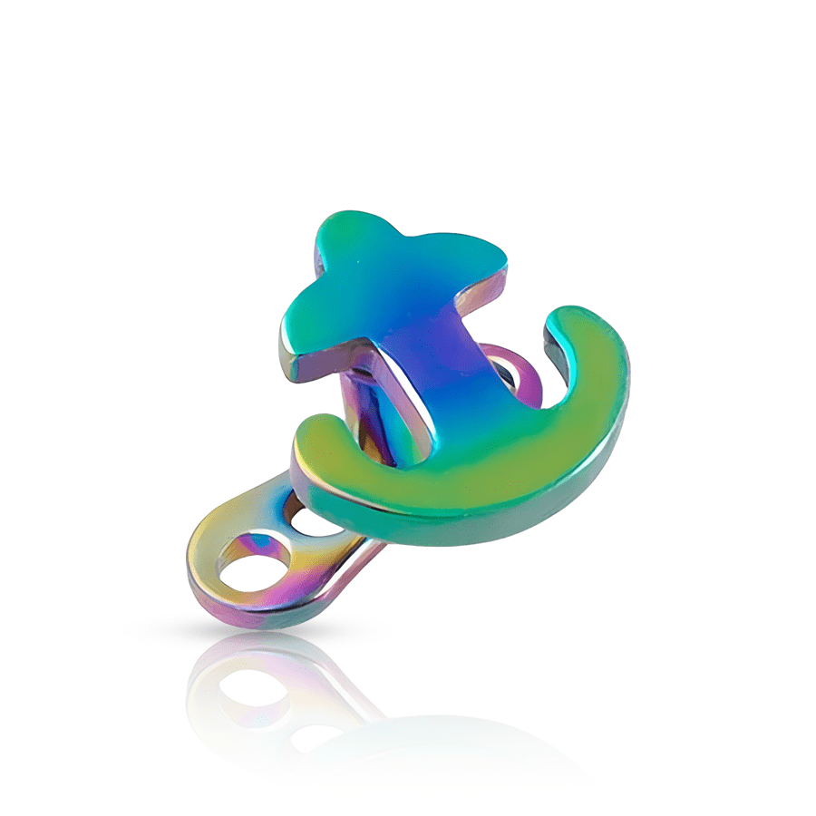 Anchor Dermal Piercing Multicolour  Ancre