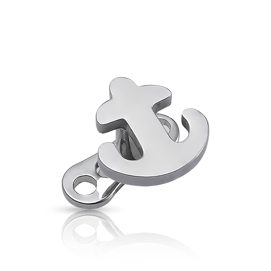 Anchor Dermal Piercing Silver  Ancre