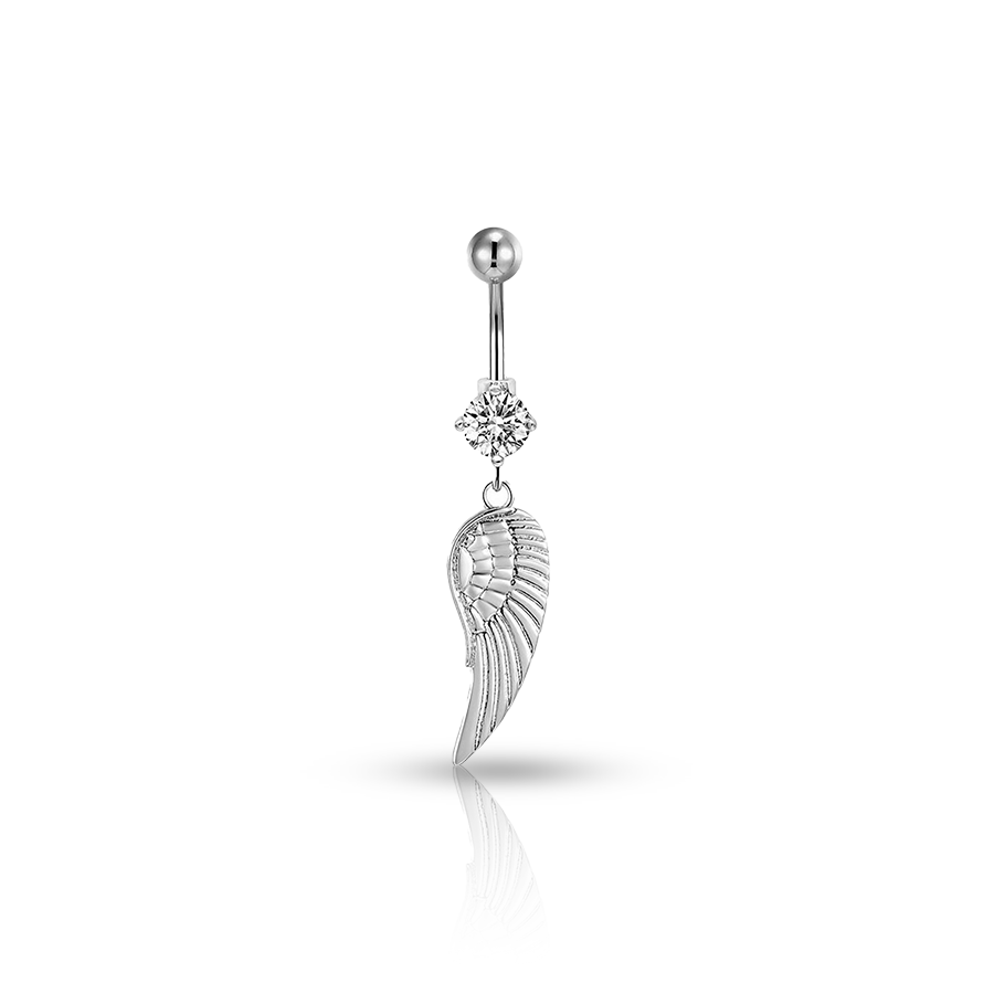 Angel Wing Navel Piercing
