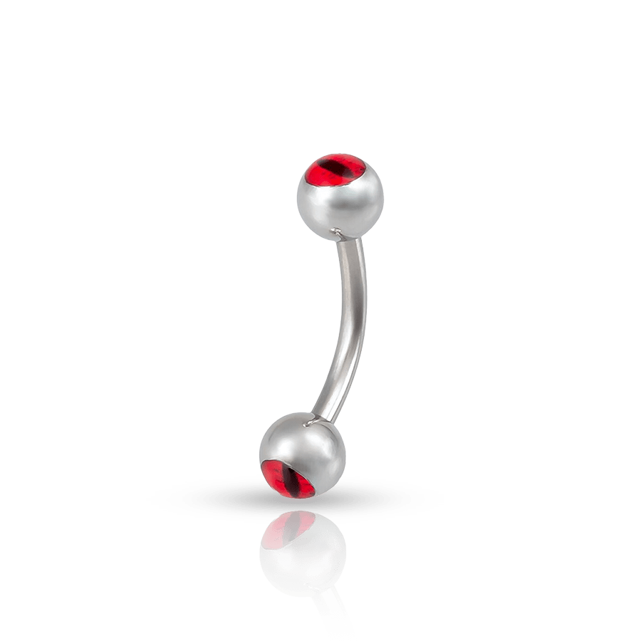 Authentic Eyebrow Piercing Red