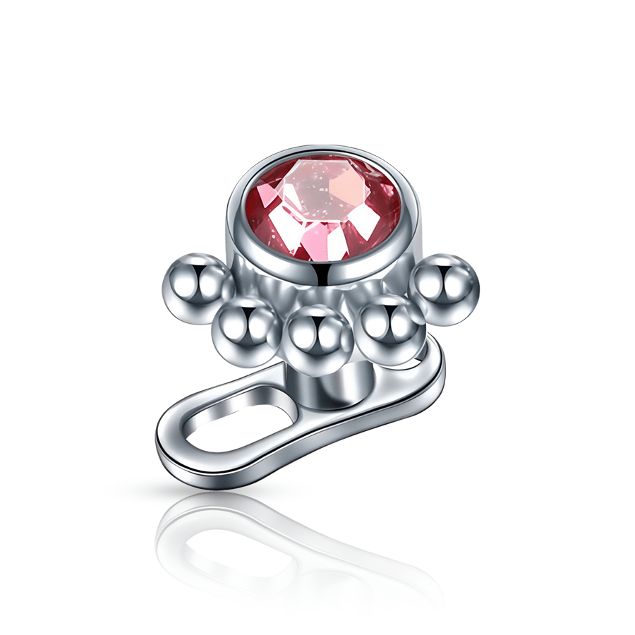 Ball Dermal Piercing Pink