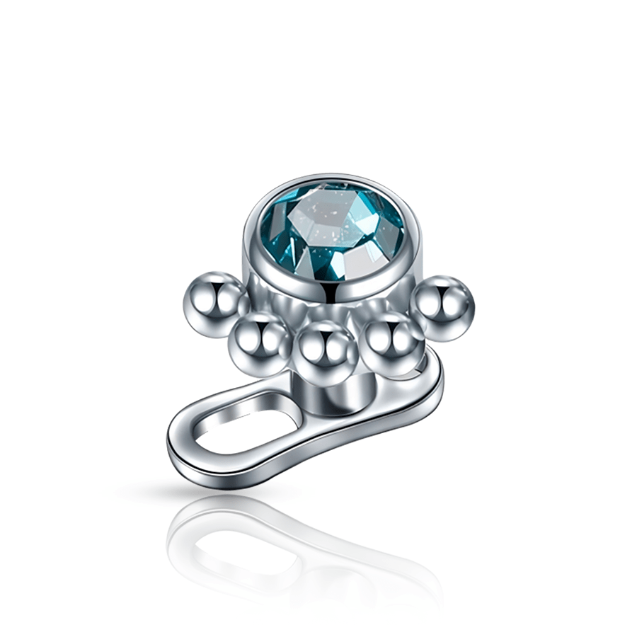 Ball Dermal Piercing Dark blue