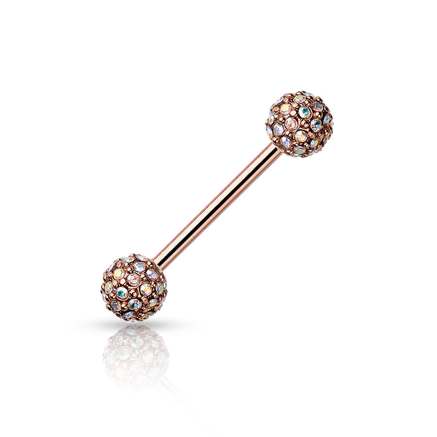 Ball Tongue Piercing Rose Gold