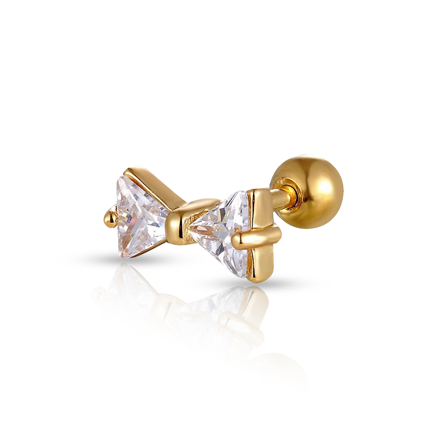 Knot Conch Piercing Gold