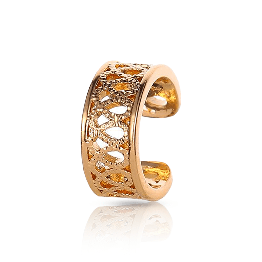 Bridal Ring Fake Ear Piercing Gold